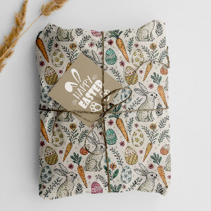 Papel De Seda Patrón de Escándalo de conejitos de Semana Santa