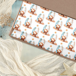 Papel De Seda Patrón de escena de la Natividad Navidades de Mary