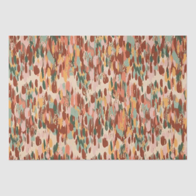 Papel De Seda Patrón de especias de calabaza (Anverso)