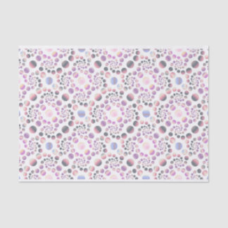Papel De Seda Patrón de espiral de burbujas Pastel