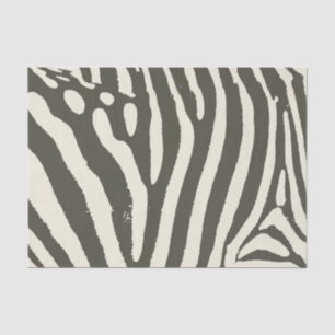Papel De Seda Patrón de estampado de animal de raya de cebra mod