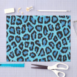 Papel De Seda Patrón de estampado de animal leopardo guepardo az
