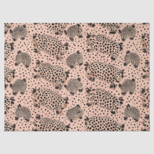 Papel De Seda Patrón de estampado de leopardo rosa – Animal chic