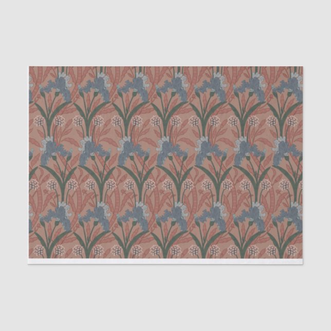 Papel De Seda Patrón de estilo otoño William Morris (Anverso)