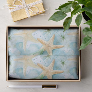 Papel De Seda Patrón de Estrella de Mar Costera