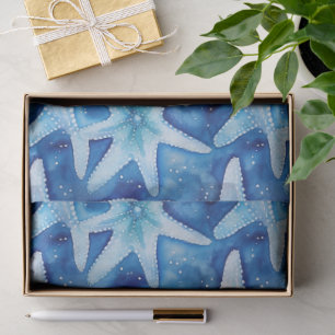 Papel De Seda Patrón de Estrella de Mar Costera