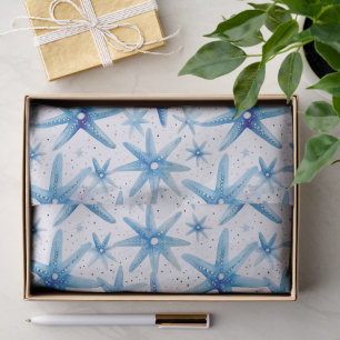 Papel De Seda Patrón de Estrella de Mar Costera