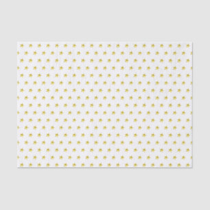 Papel De Seda Patrón de estrella dorada metálico elegante y chic