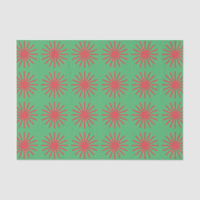 Papel De Seda Patrón de Estrella Explosiva Colorida (Anverso)
