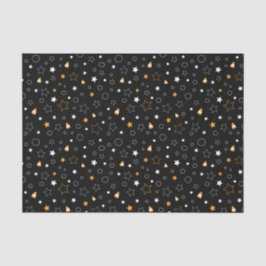 Papel De Seda patrón de estrellas de caramelos de halloween