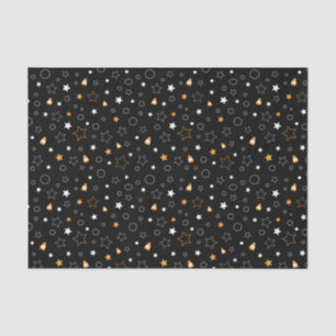 Papel De Seda patrón de estrellas de caramelos de halloween