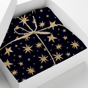 Papel De Seda Patrón de estrellas de moda cielo naval estrellas 