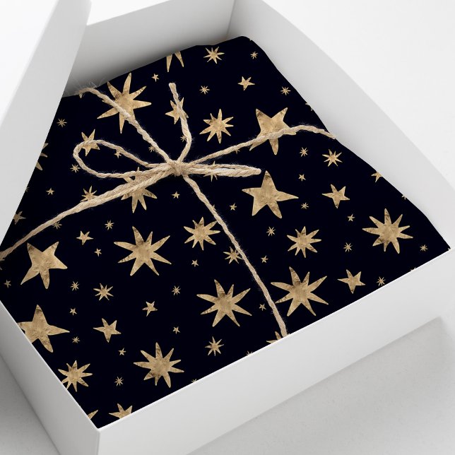 Papel De Seda Patrón de estrellas de moda cielo naval estrellas  (Subido por el creador)