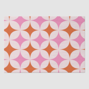 Papel De Seda Patrón de estrellas fugaces retro de mediados de s