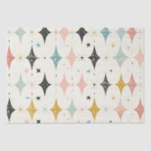 Papel De Seda Patrón de estrellas retro