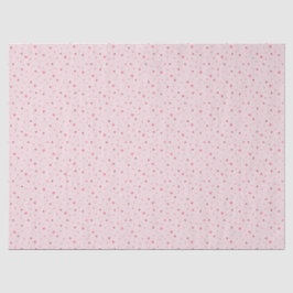 Papel De Seda Patrón de Estrellas y Corazones Mini en Rosa y Roj