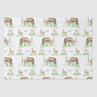 Papel De Seda Patrón de estropaje de yeguas y caballos