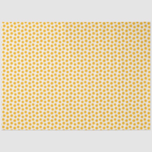 Papel De Seda Patrón de explosión solar dorada (Anverso)