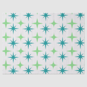 Papel De Seda Patrón de explosiones de estrellas retro de mediad