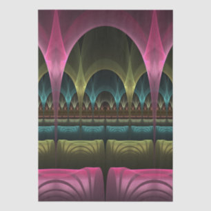 Papel De Seda Patrón de fantasía especial Resumen Fractal colori