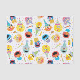 Papel De Seda Patrón de Fiesta de Crayon Sesame Pals