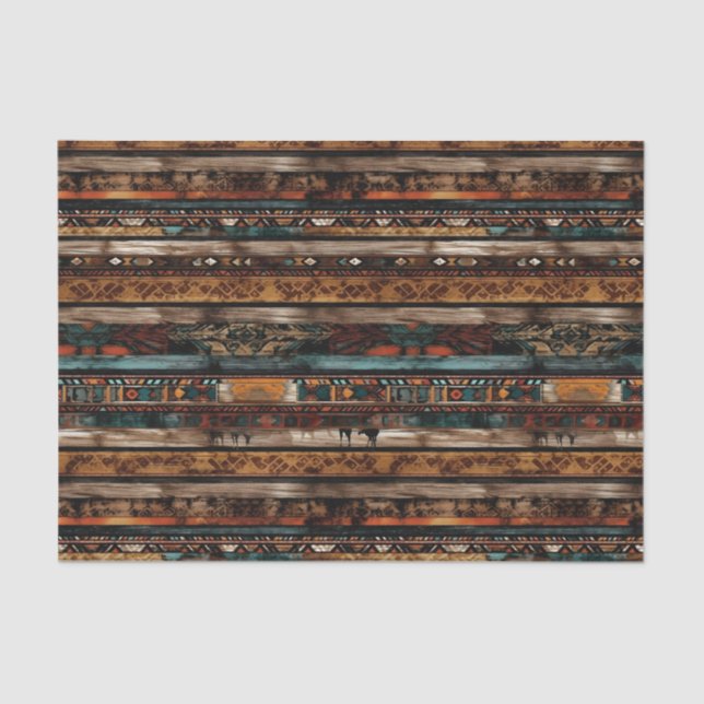 Papel De Seda patrón de fiesta occidental fresco (Anverso)