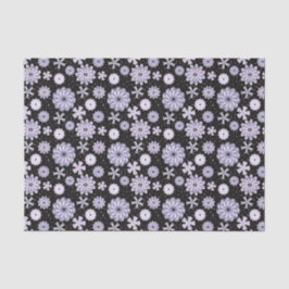 Papel De Seda Patrón de flor azul oscuro abstracto