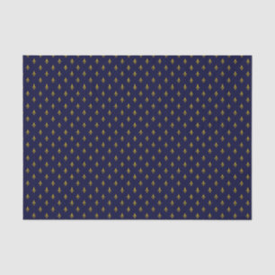 Papel De Seda Patrón De Flor Azul Real De Lis