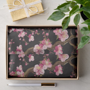 Papel De Seda Patrón de Flor de Cerezo Sakura
