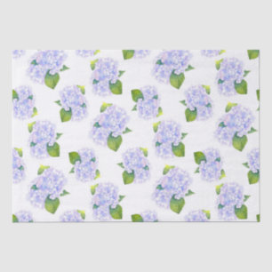 Papel De Seda Patrón de flor de hidrangea de color de agua