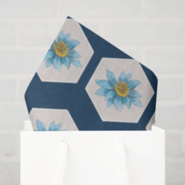 Papel De Seda Patrón de Flor de Lirio Geométrico Japonés