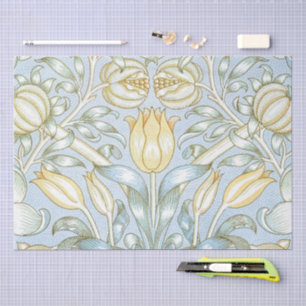 Papel De Seda Patrón de flor de lirio y granada de William Morri