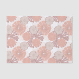 Papel De Seda Patrón de flor de oro Rosa