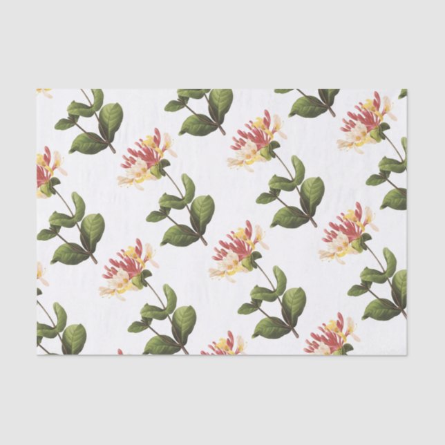 Papel De Seda Patrón de flor de succión de abeja (Anverso)