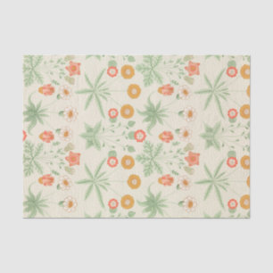 Papel De Seda Patrón de flor retro de William Morris