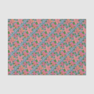 Papel De Seda Patrón de flor tropical bonito