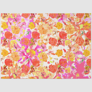 Papel De Seda Patrón de flores cortas