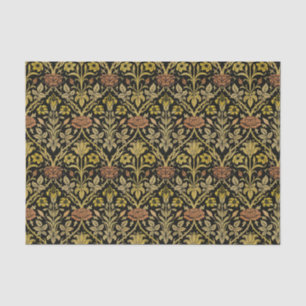Papel De Seda Patrón de flores de rosa y lirio vintage de Willia