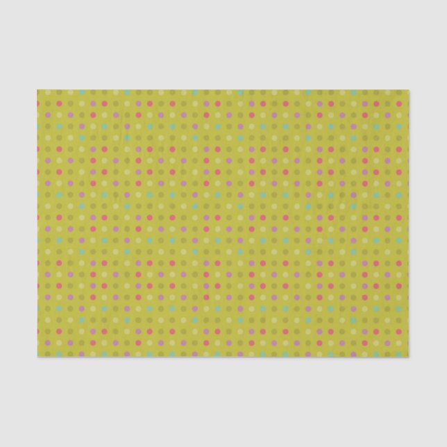 Papel De Seda Patrón de fondo polka-punto (Anverso)