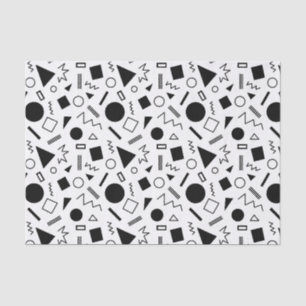 Papel De Seda Patrón de formas geométricas retro