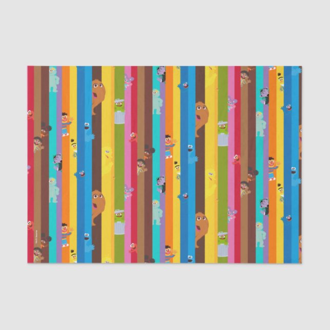 Papel De Seda Patrón de franja de unión (Anverso)