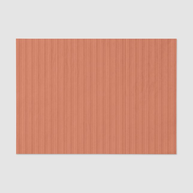 Papel De Seda Patrón de Franjas Verticales de Óxido de Naranja (Anverso)