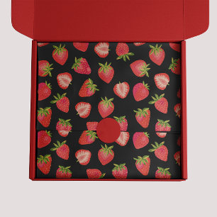 Papel De Seda Patrón de Fresa