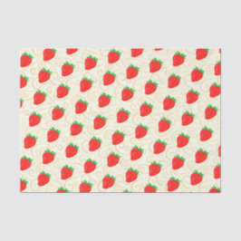 Papel De Seda Patrón De Fresa Cubierta Para Decoración Y Artesan