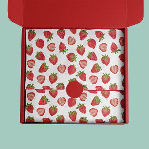 Papel De Seda Patrón de fresa de verano