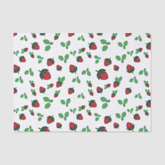 Papel De Seda Patrón de fresa suave