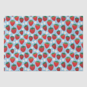 Papel De Seda Patrón de fresas dulces