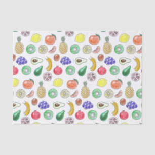 Papel De Seda Patrón de frutas