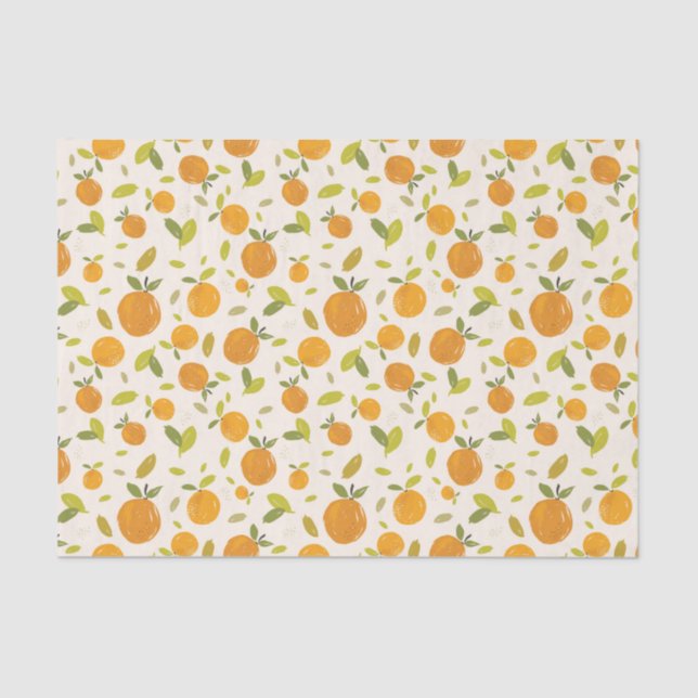 Papel De Seda Patrón de frutas de la cuchara (Anverso)