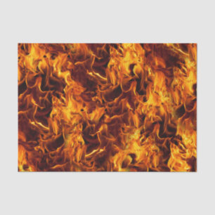 Papel De Seda Patrón de fuego y llama